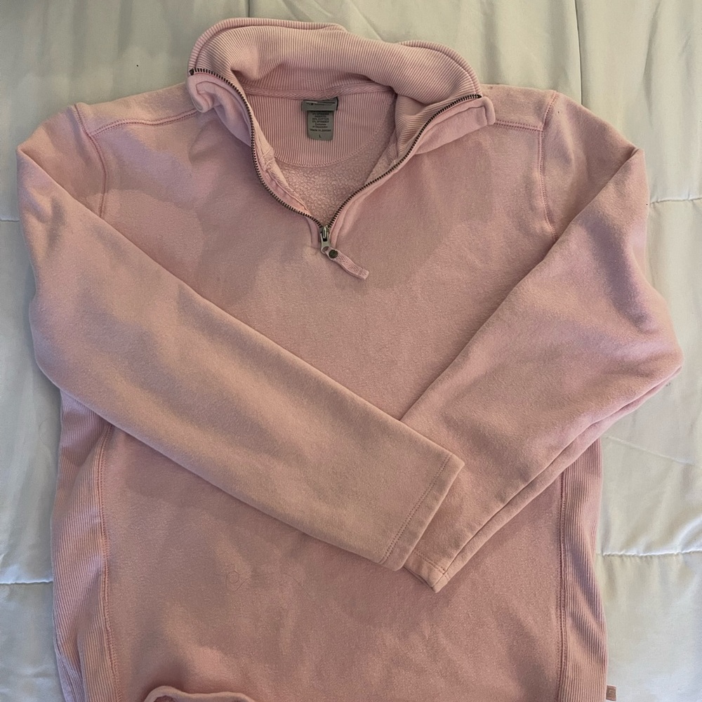 pink champion half zip